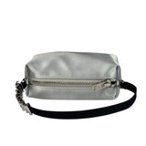 Alexander Wang Silver Satin Heiress Pouch