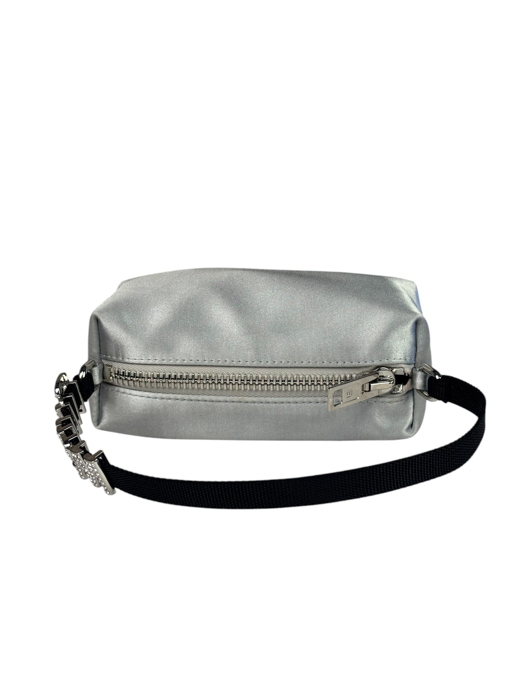 Alexander Wang Silver Satin Heiress Pouch