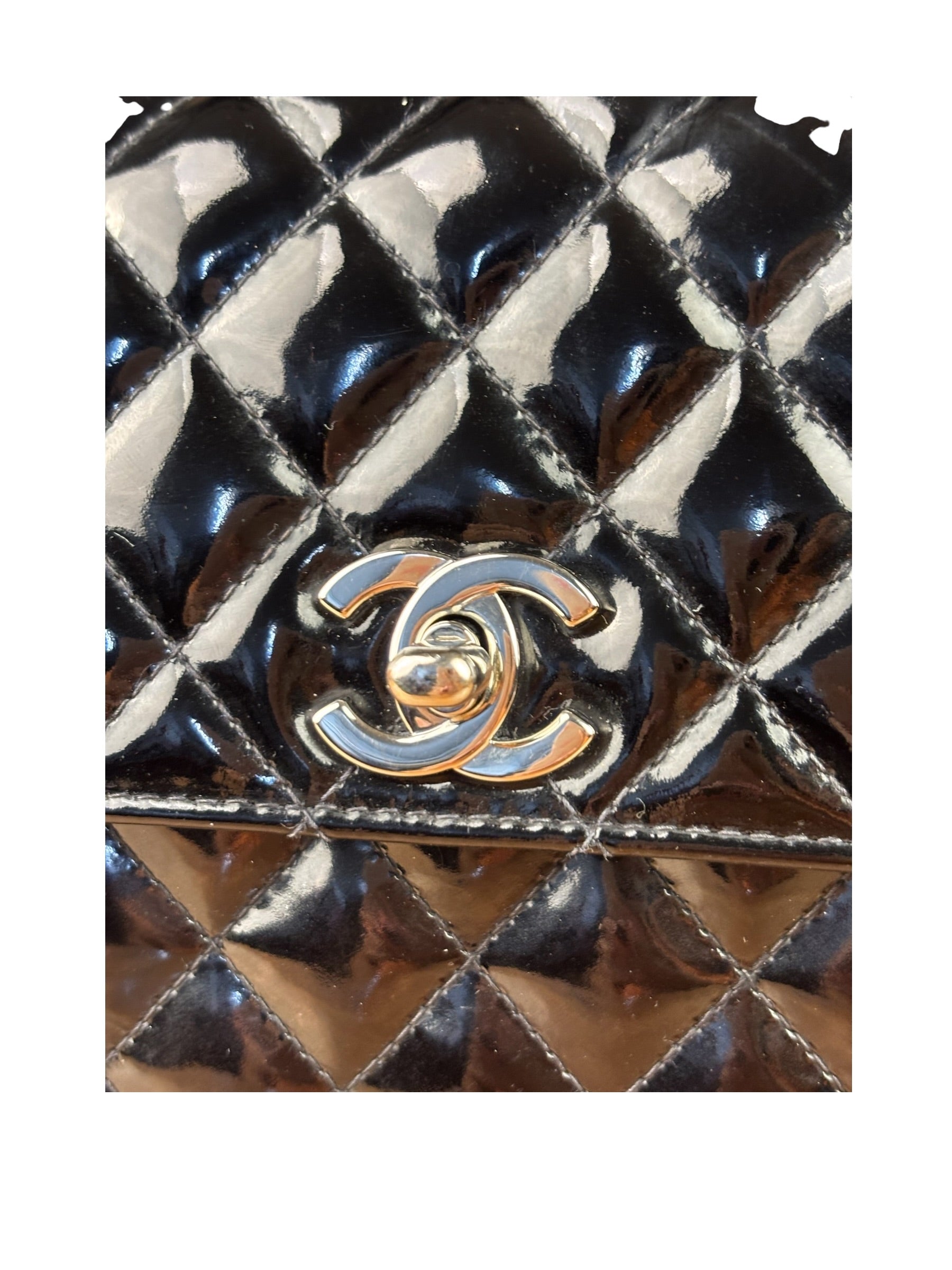 Chanel Vintage Black Quilted Leather Flap Bag 1996