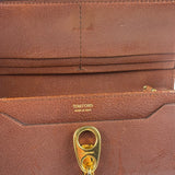 Tom Ford Brown Leather Flap Bi-Fold Wallet