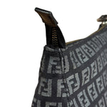 Fendi Black Zucca Vintage Pouch