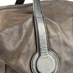 Celine Brown/Black Leather Bowling Bag