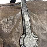 Celine Brown/Black Leather Bowling Bag