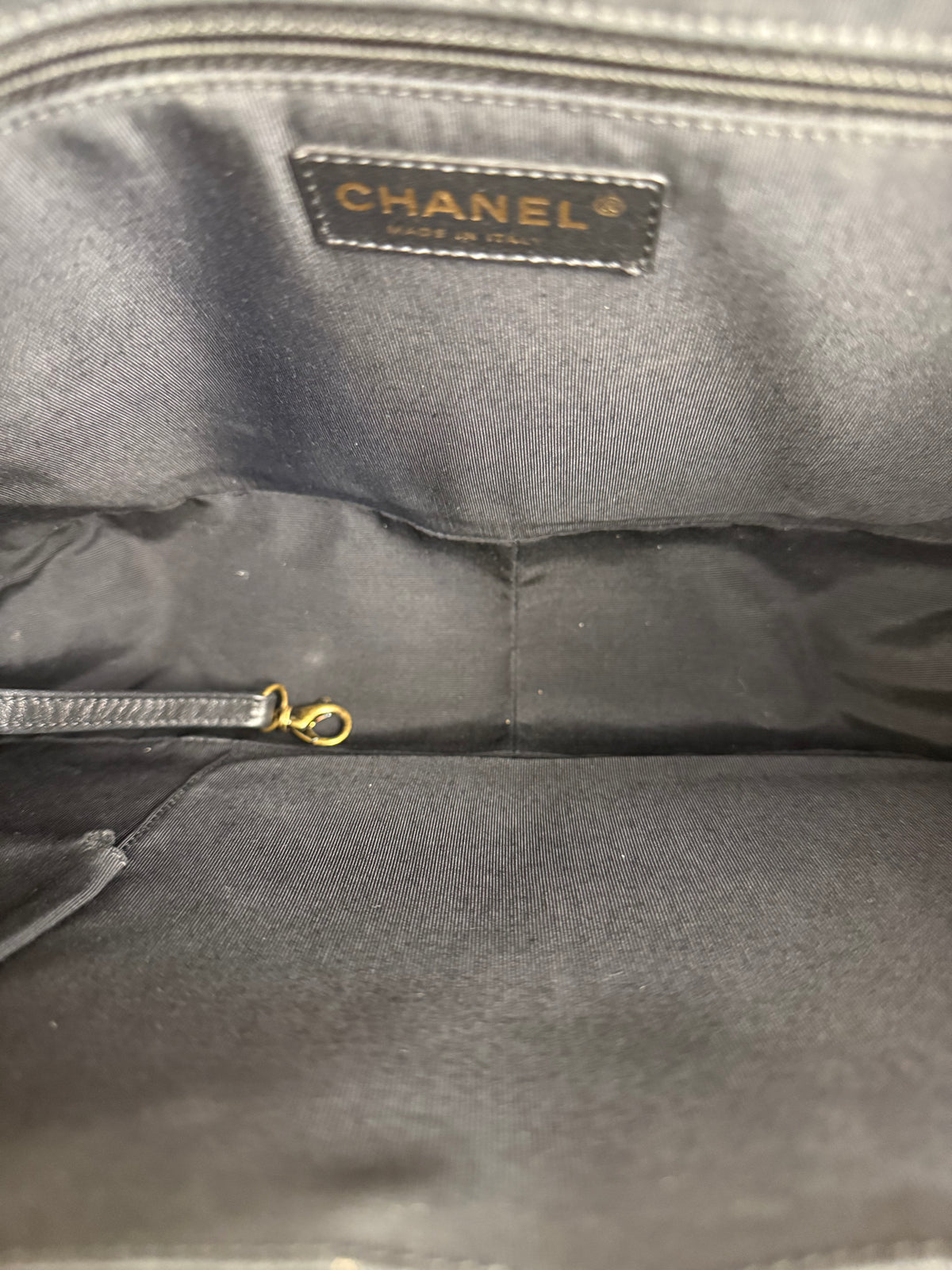 Chanel Ivory Leather Large Jetsetter Boy 2Way Handbag 2011