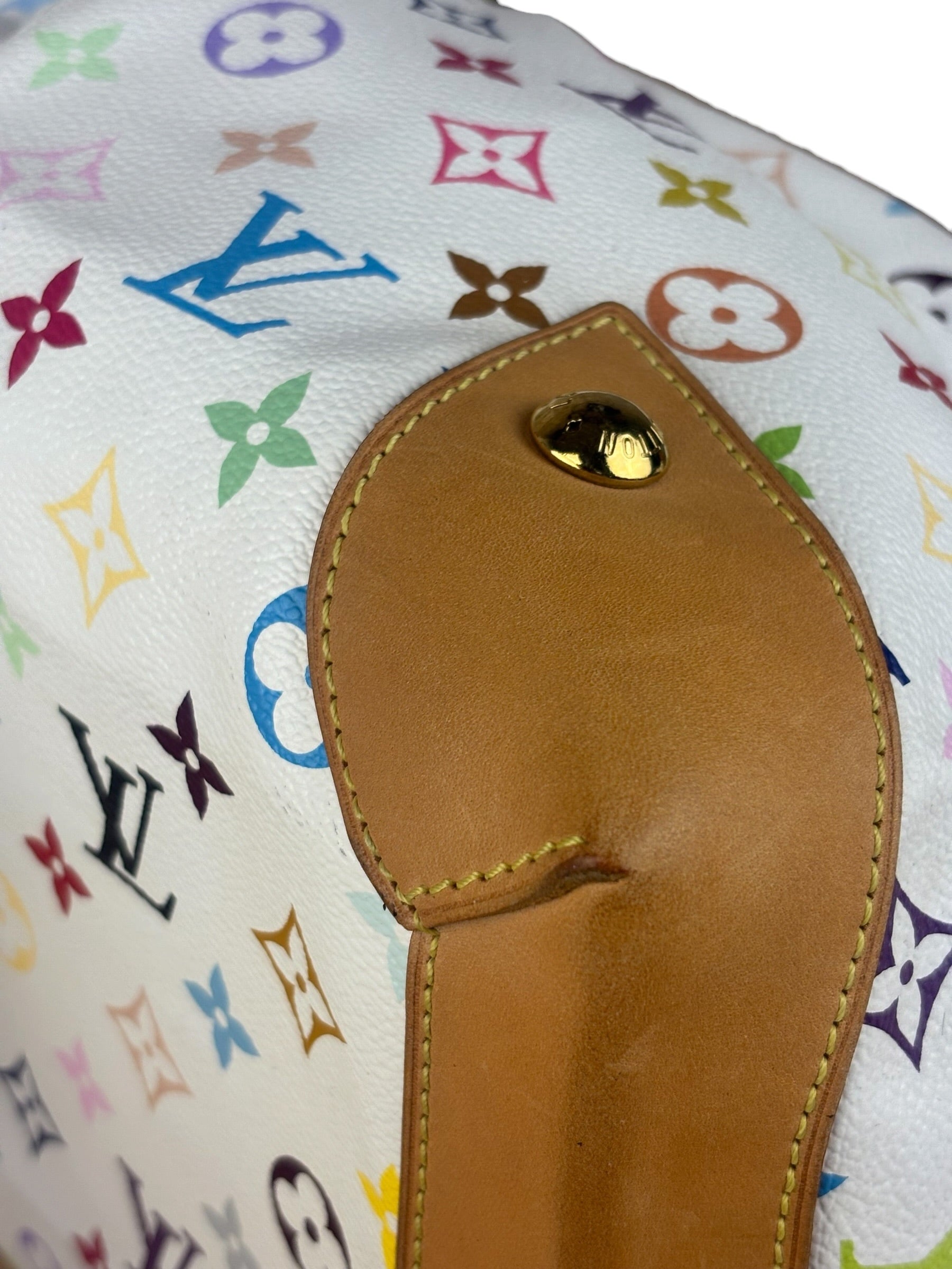 Louis Vuitton White Murakami Ursula Handbag