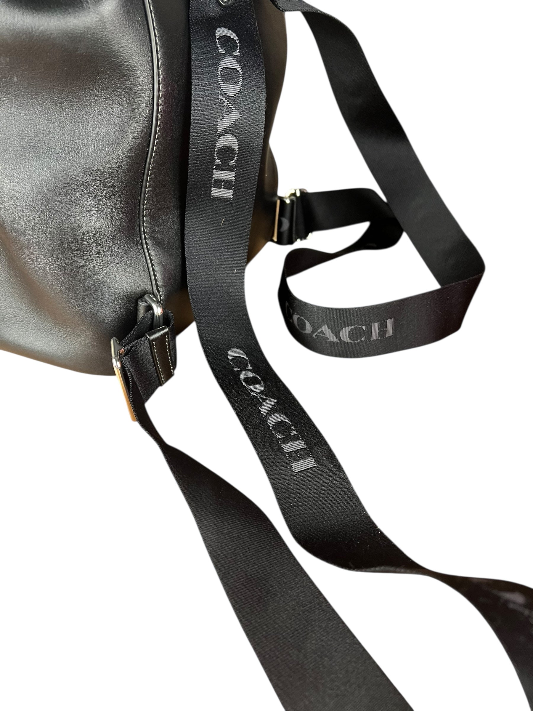 Coach Leather Pace Backpack Black