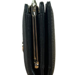 Vivienne Westwood Black Compact Bi-Fold/Kiss Lock Annie Wallet