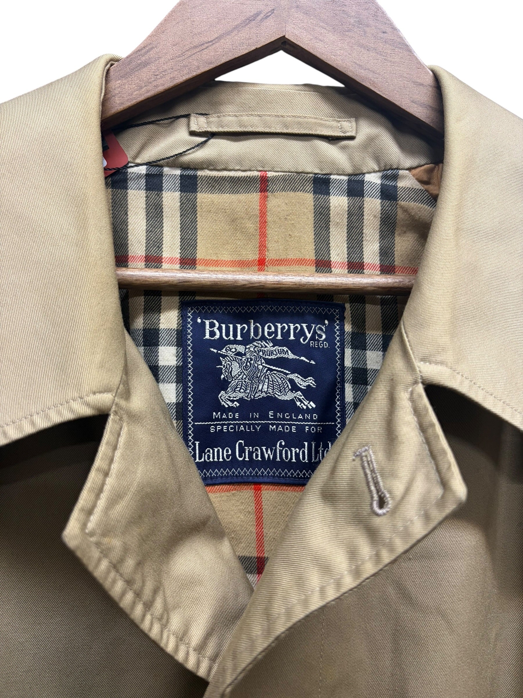 Burberry Vintage House Check Lined Long Coat