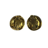 Chanel Vintage Pearl Round Gold-Tone Clip-On Earning