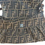 Fendi Zucca Brown Monogram Canvas FF Chef Shoulder Bag