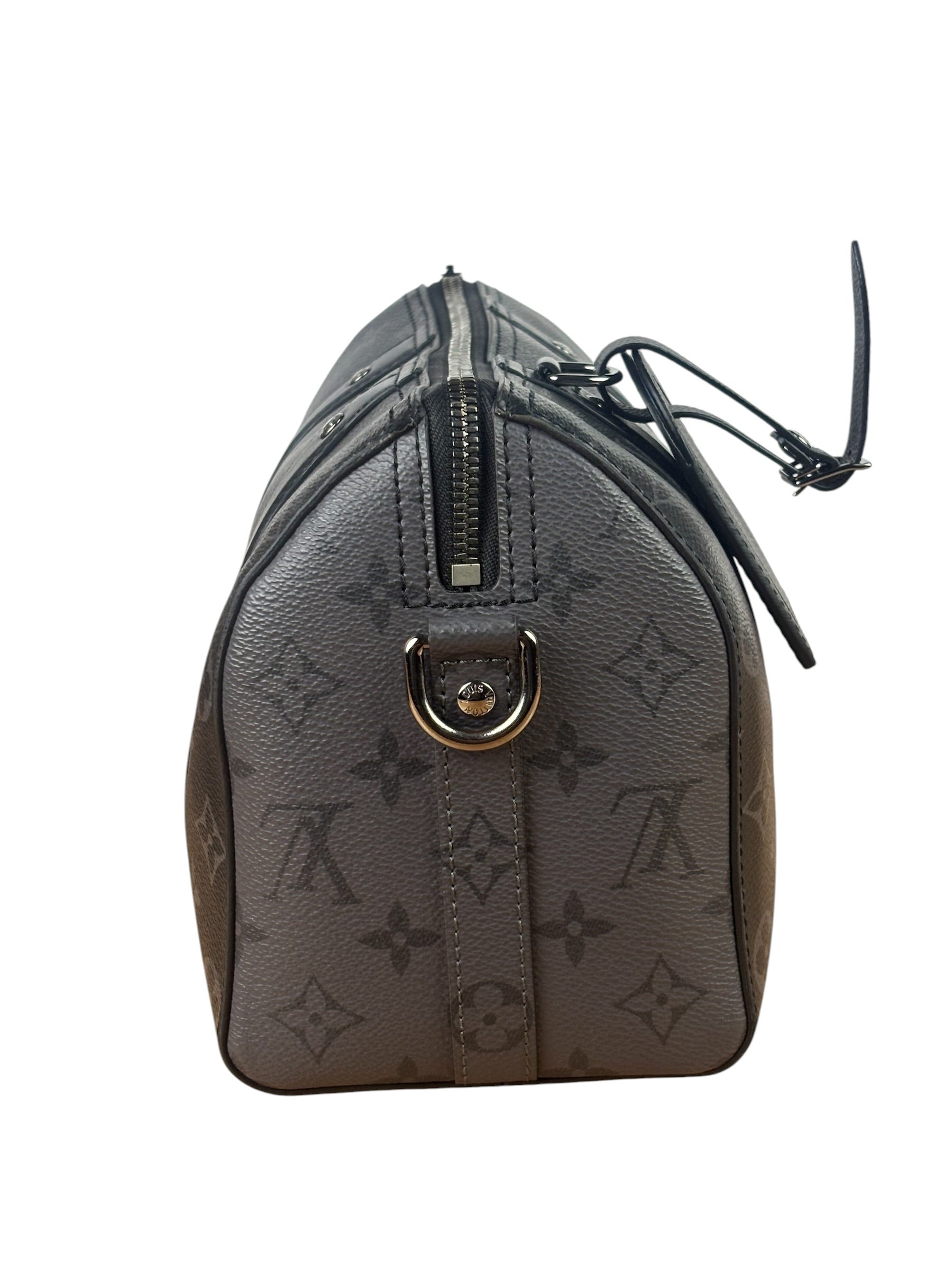 Louis Vuitton Black/Grey Monogram Eclipse City Keepall