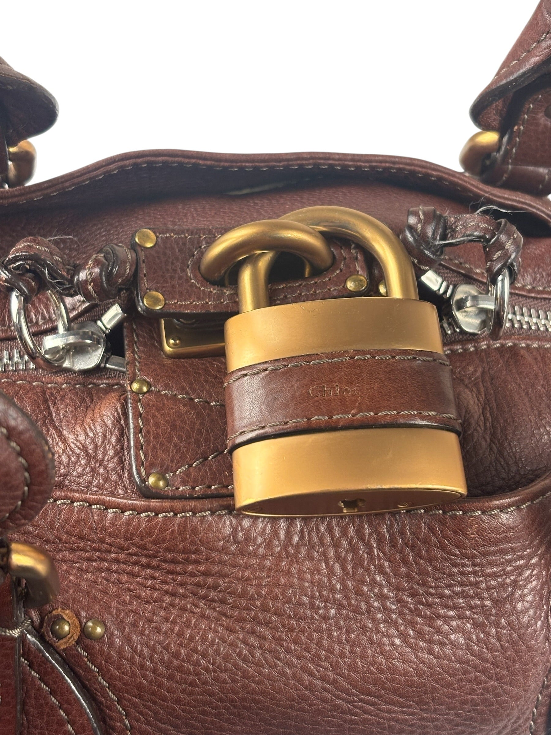Chloe Paddington Brown Leather Handbag
