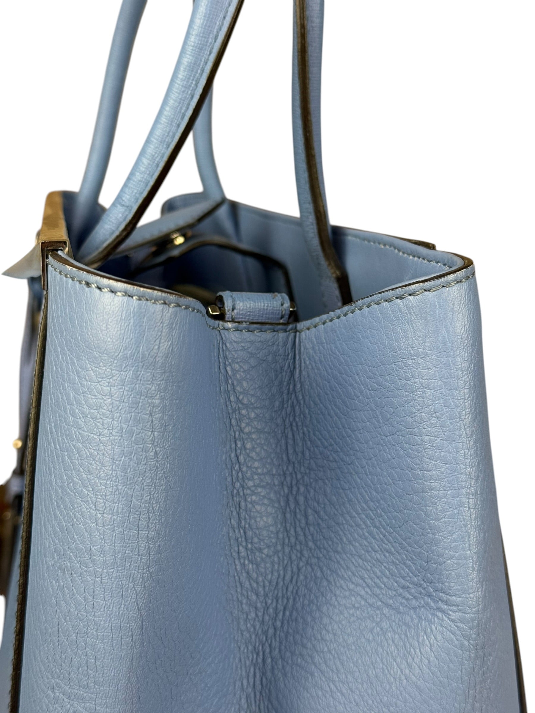 Fendi Cerulean Blue 3-Jours Silhouette Hand Bag