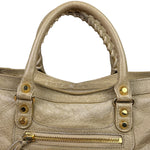 Balenciaga Beige Leather Le City Small Two-Way Bag
