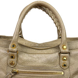 Balenciaga Beige Leather Le City Small Two-Way Bag
