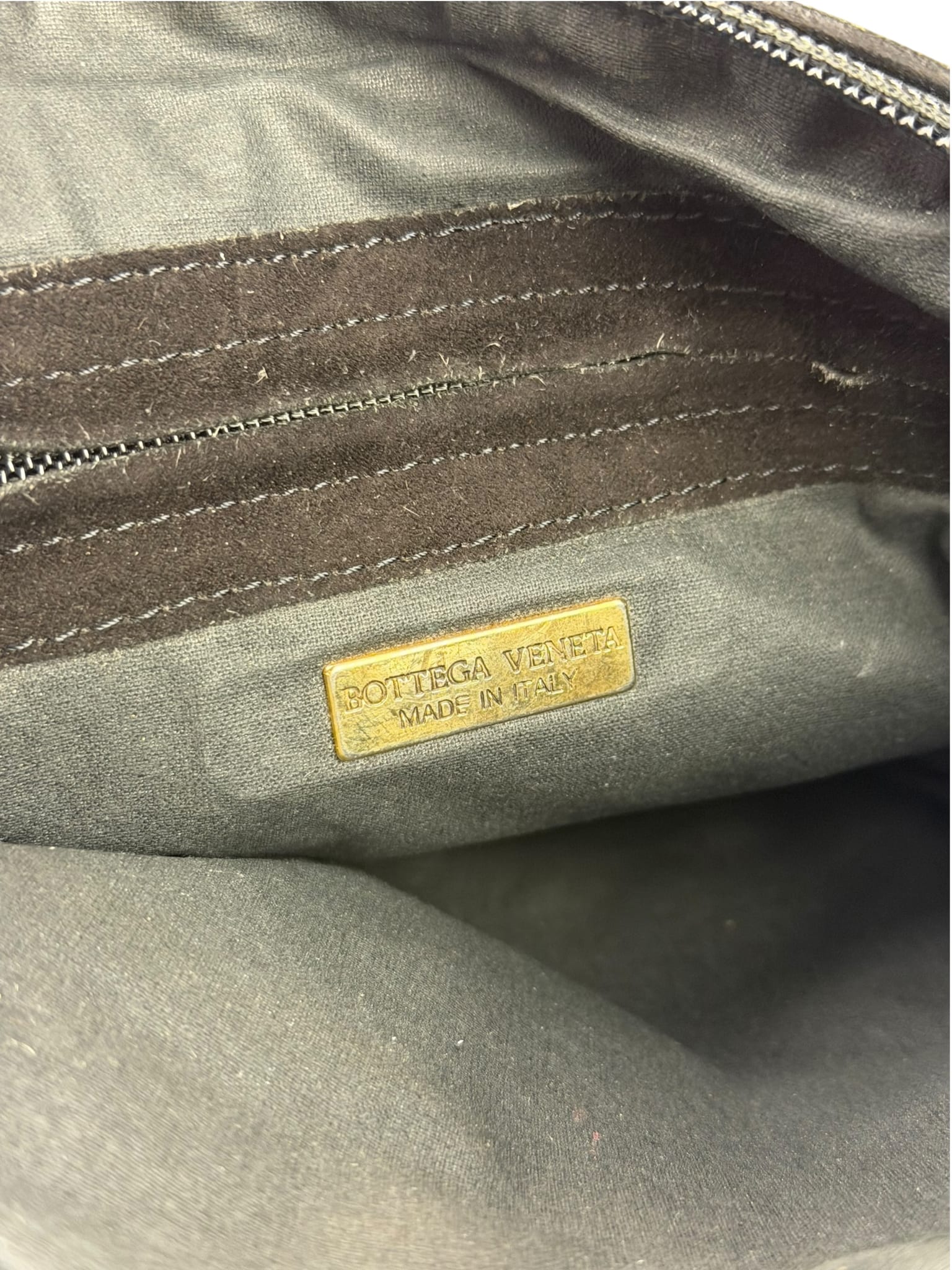 Bottega Veneta Black Suede/Leather Trim Crossbody Bag
