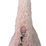 Miu Miu Pink Wool Teddy Two-Way Hobo Bag