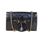 Gucci GG Purple Patent Flap Emily Chain Shoulder Bag