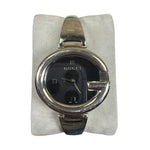 Gucci 134.3 Black G Dial Bangle Watch