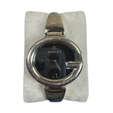 Gucci 134.3 Black G Dial Bangle Watch