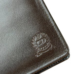 Christian Dior Brown Leather Bifold Checkbook Wallet