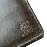 Christian Dior Brown Leather Bifold Checkbook Wallet