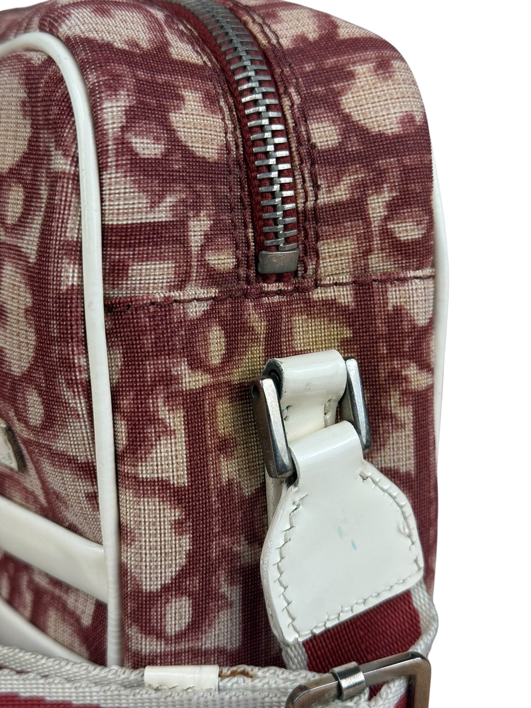 Christian Dior Vintage Red Oblique Trotter "2" Crossbody