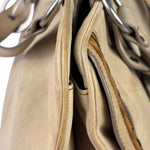Christian Dior Beige Large Gaucho Double Saddle Shoulder Bag