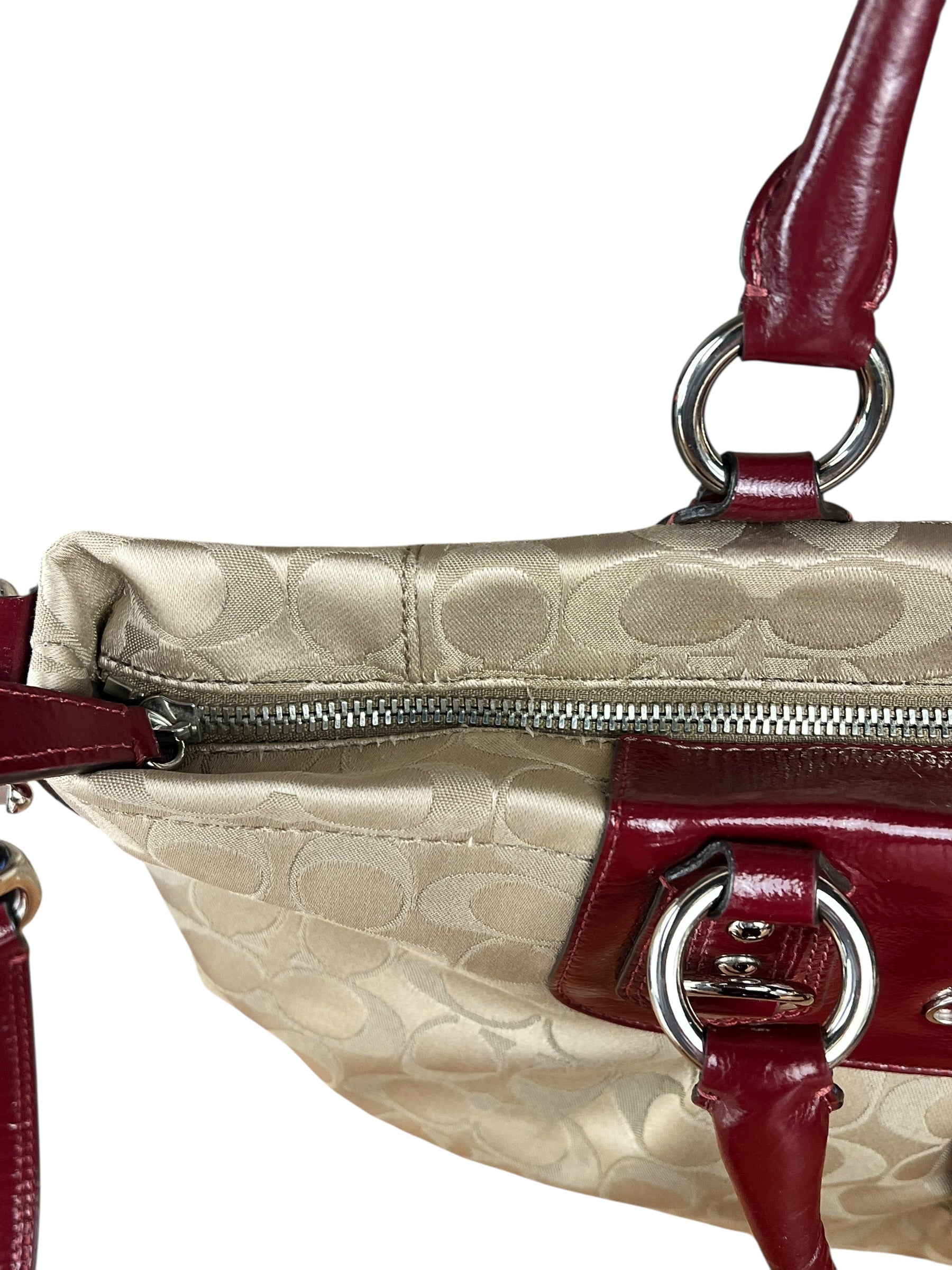 Coach Beige Signature C Tote Bag