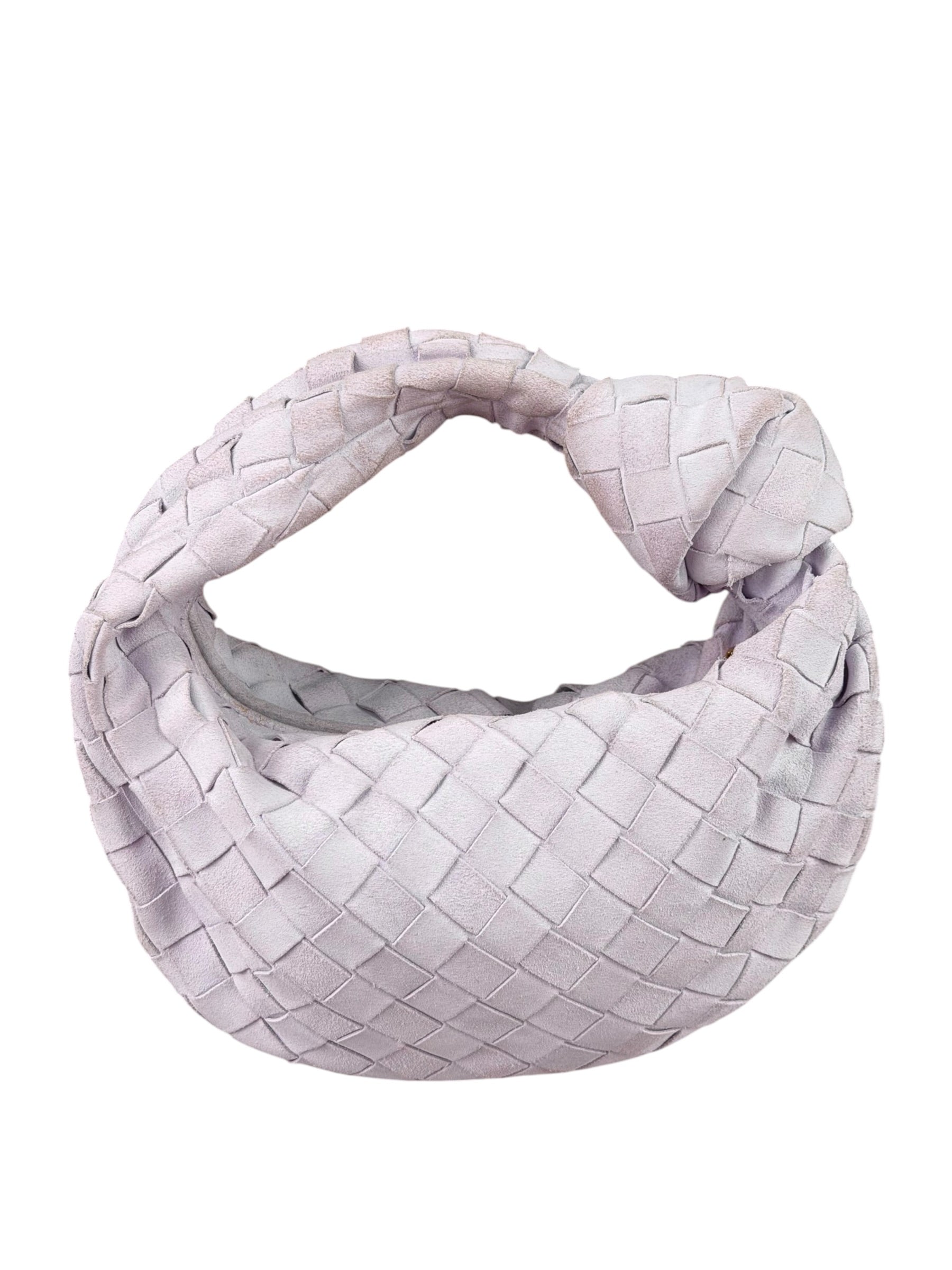 Bottega Veneta Chalk Suede Mini Jodie Handbag