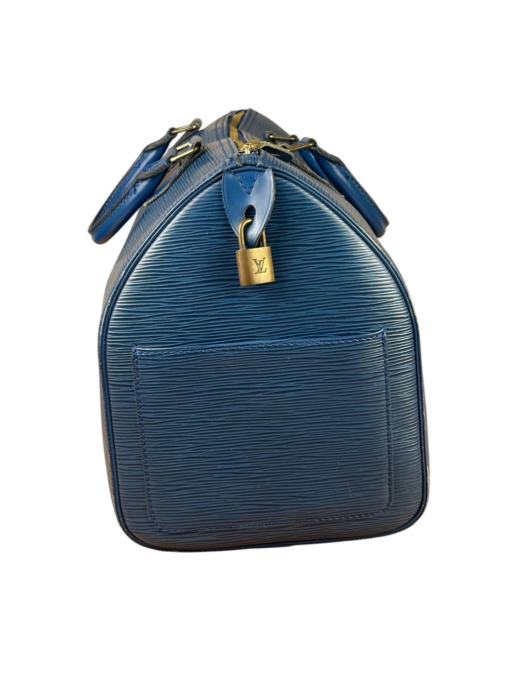 Louis Vuitton Blue Epi Speedy 40