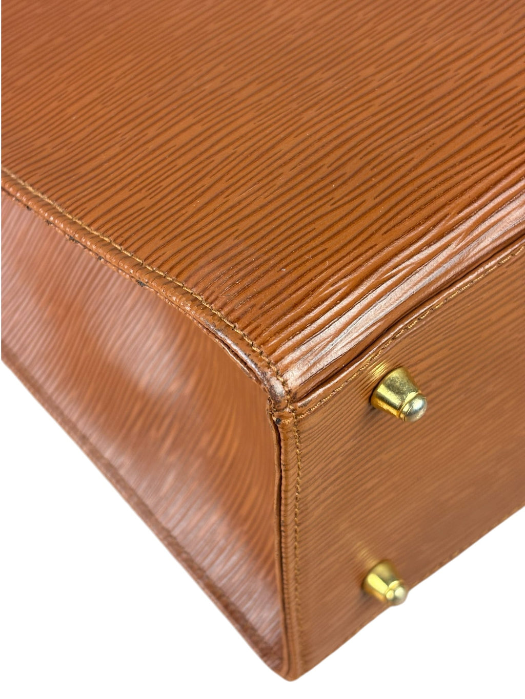 Fendi Clay Brown Epi Leather Monceau Two-Way Bag