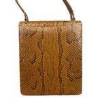 Vintage Snakeskin Top Handle Bag
