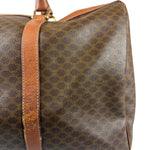 Celine Vintage Macadam Print Boston Bag