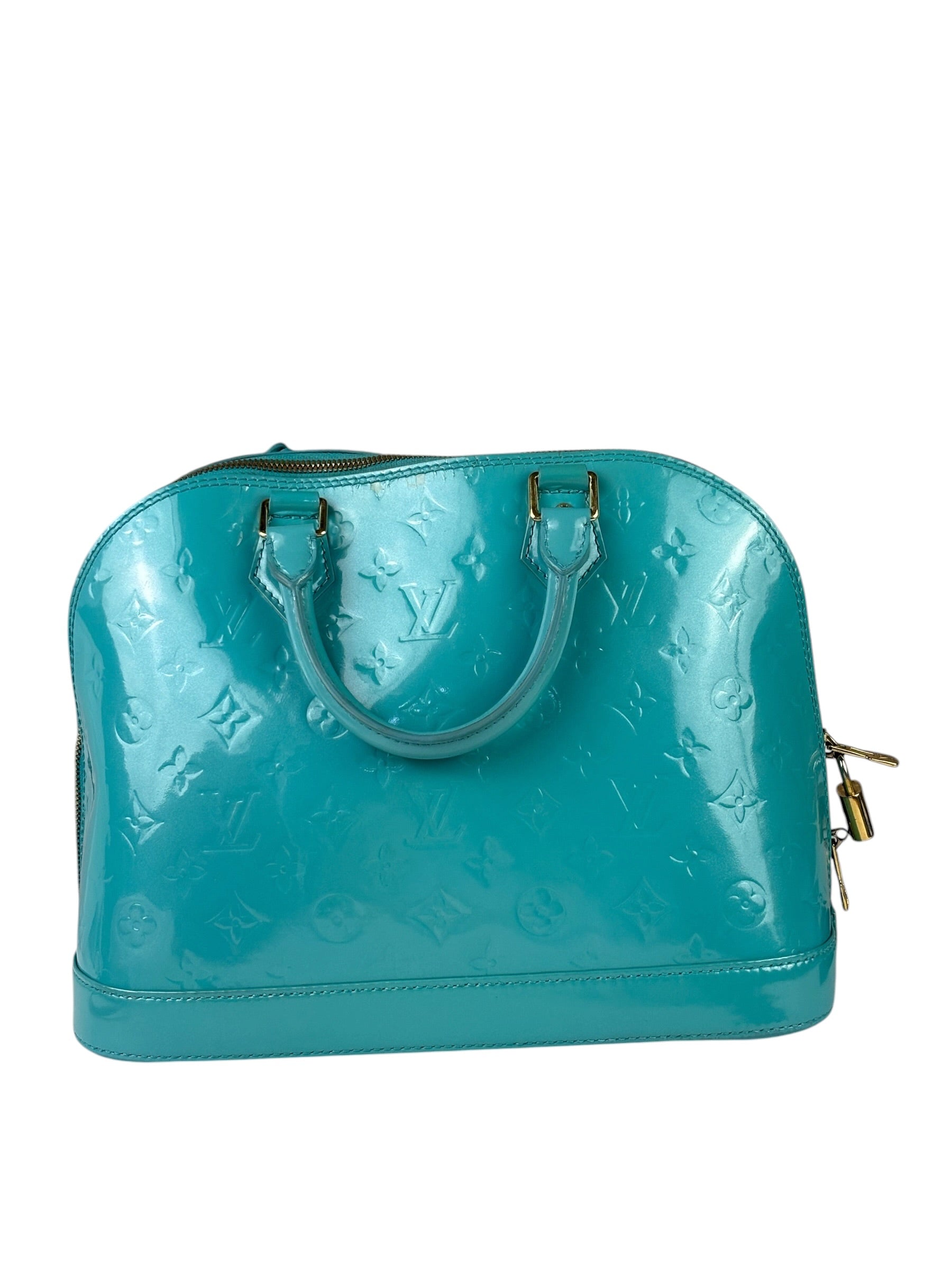 Louis Vuitton Blue Lagoon Vernis Alma GM