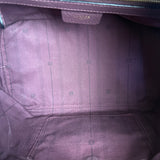 Loewe Purple Leather Ostrich Front 2Way Handbag