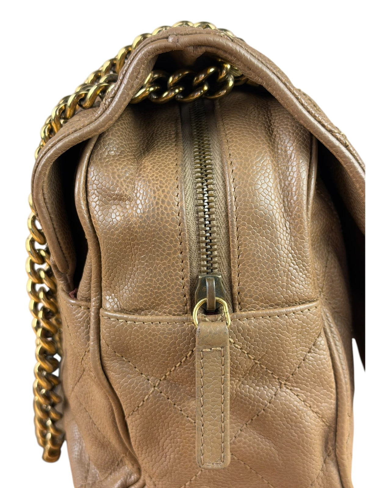 Chanel Brown Caviar Jumbo Easy Flap 2012