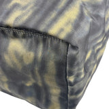 Prada Green/Black Nylon Tessuto Stampato Shoulder Bag