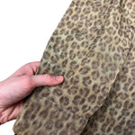 Prada Muted Cheetah Print Button Down Top