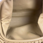 Bottega Veneta Beige Leather Pouch Clutch