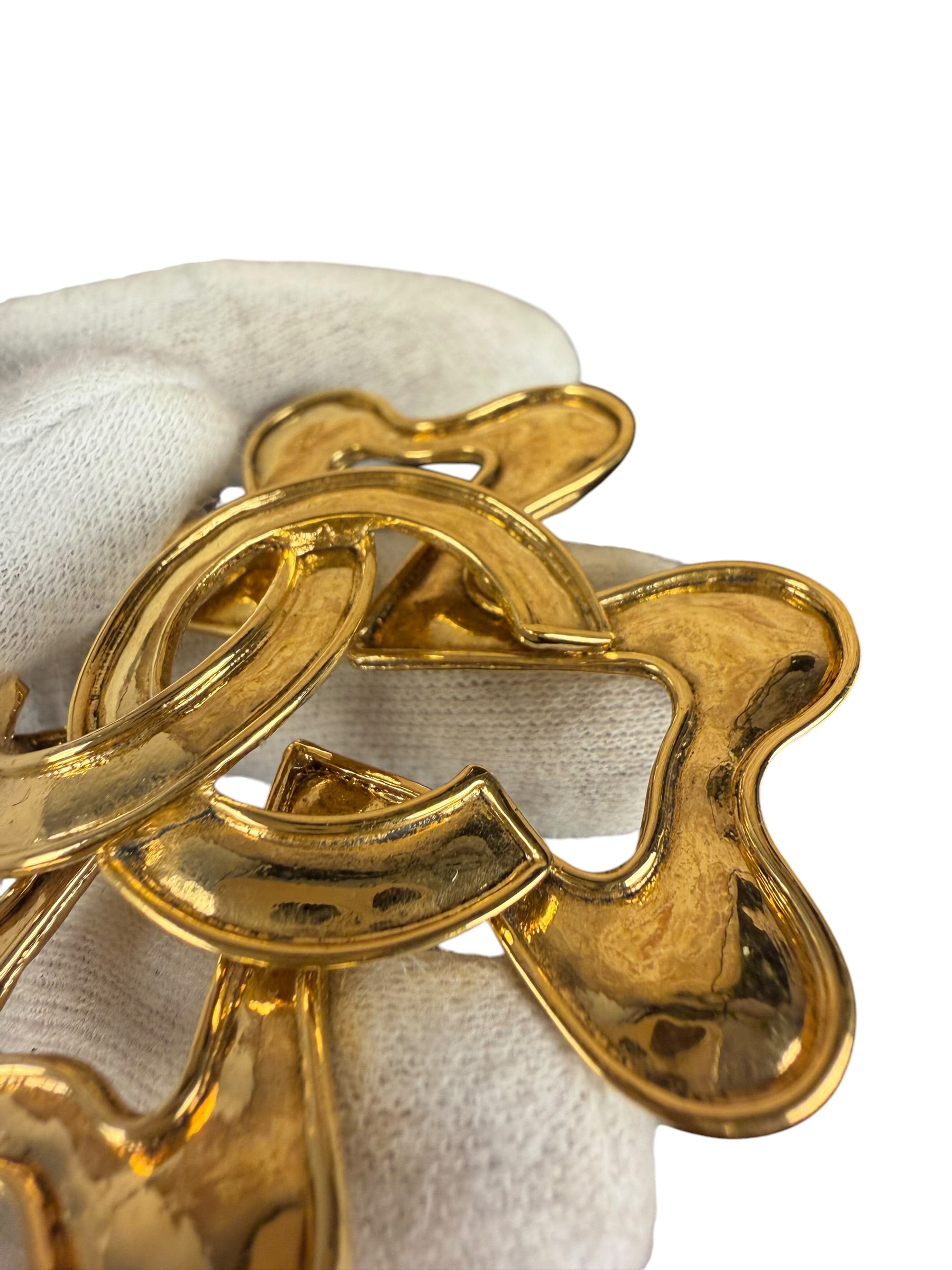 Chanel Vintage Spring Collection Lucky Four-Leaf Clover Brooch 94P 1994