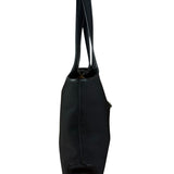 Ferragamo Vintage Black Leather Lined Shoulder Tote