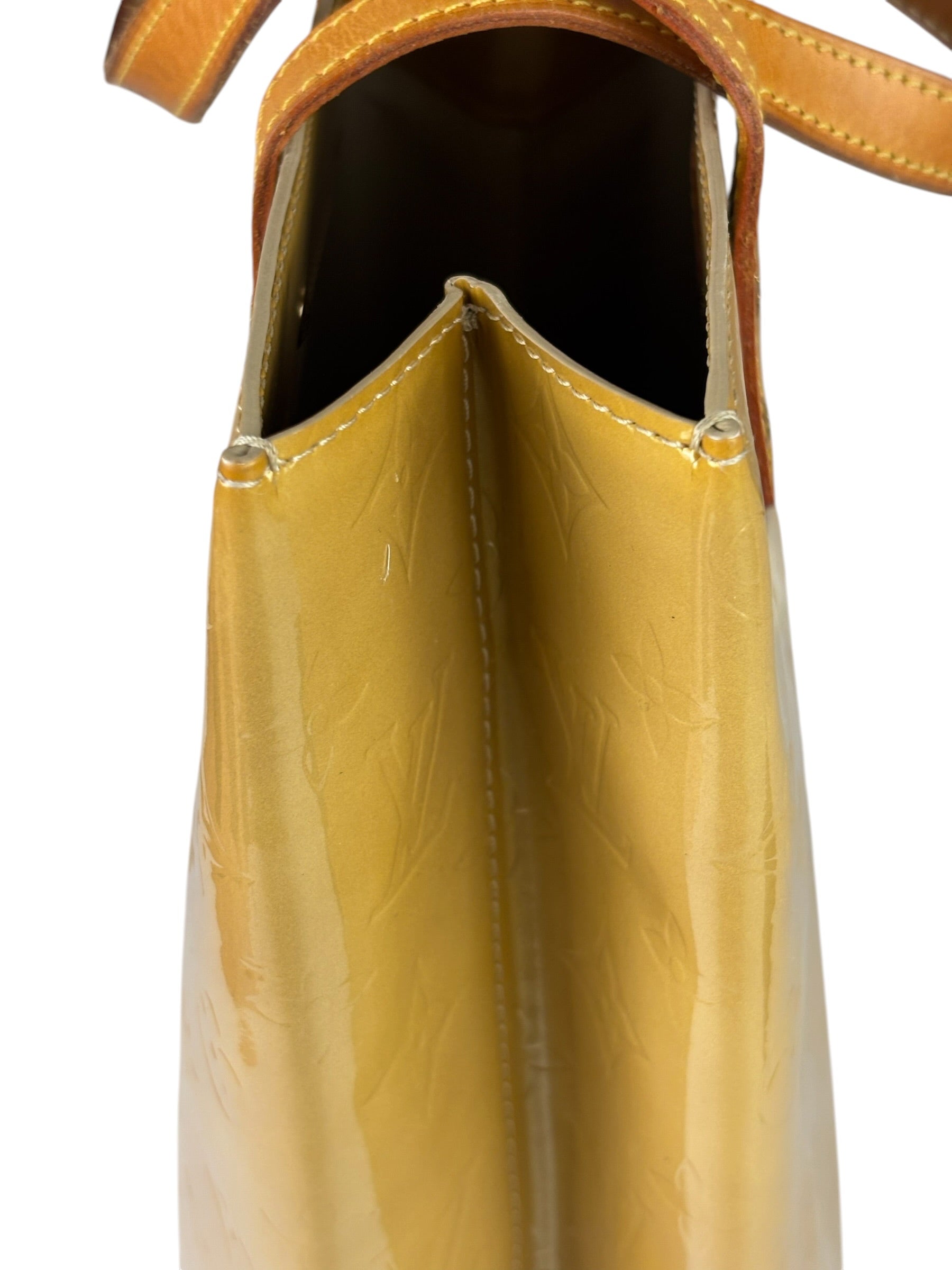 Louis Vuitton Yellow Vernis Reade Tote MM