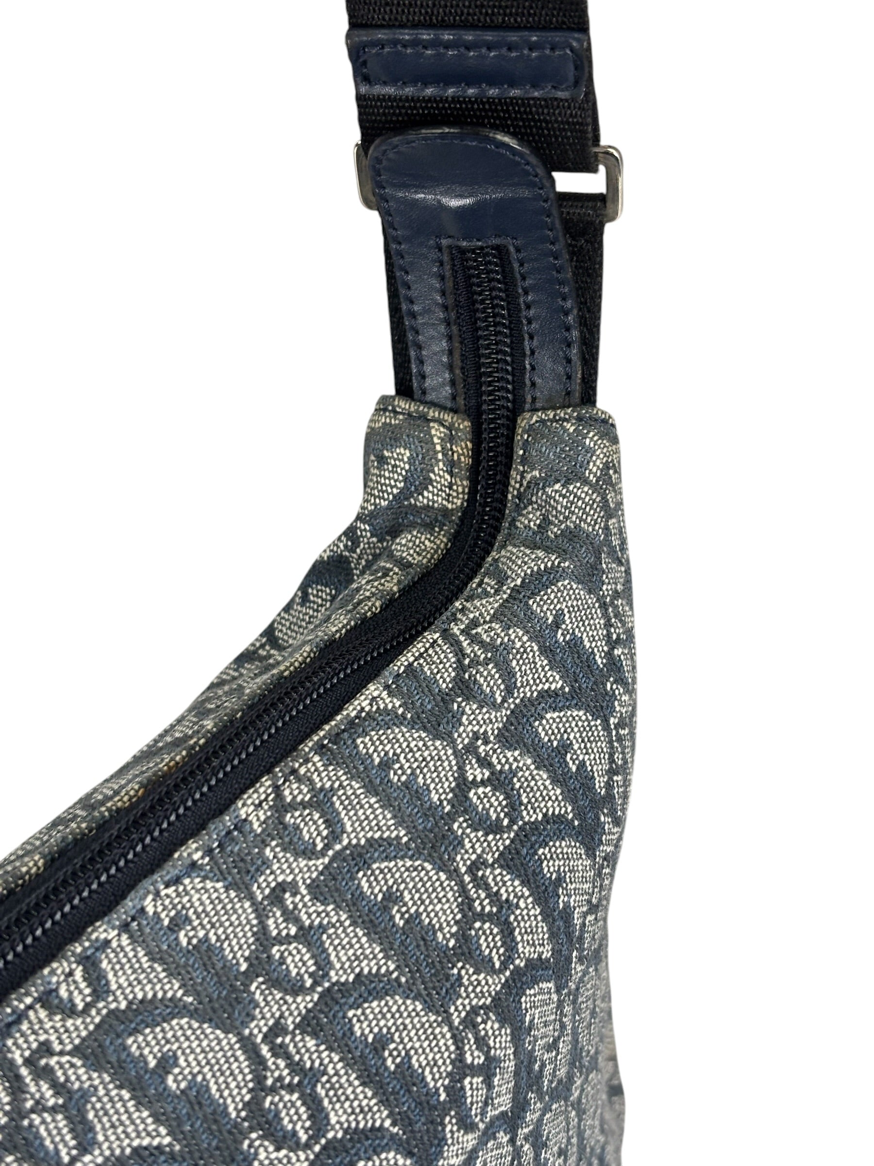Christian Dior Vintage Blue/Black Trotter Messenger Bag