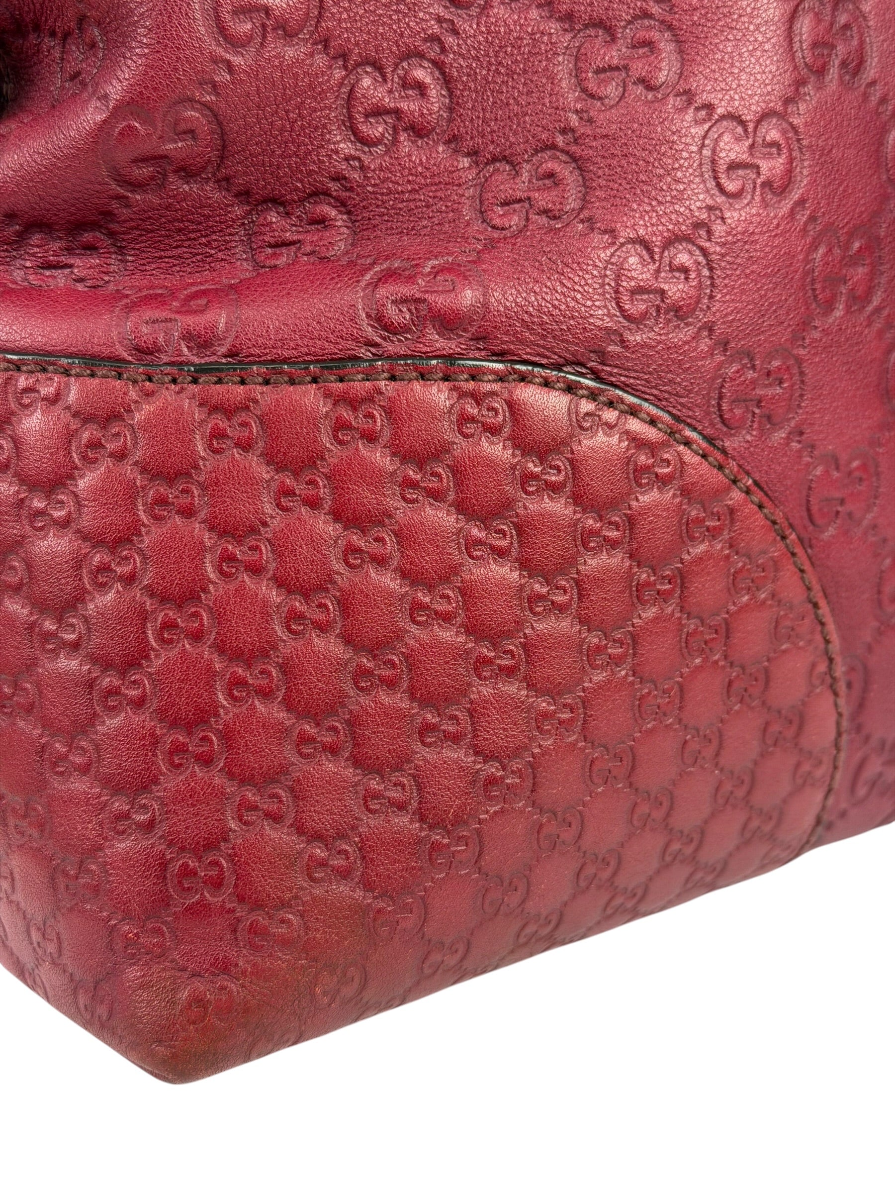 Gucci Ruby Red Bree Dome Tote