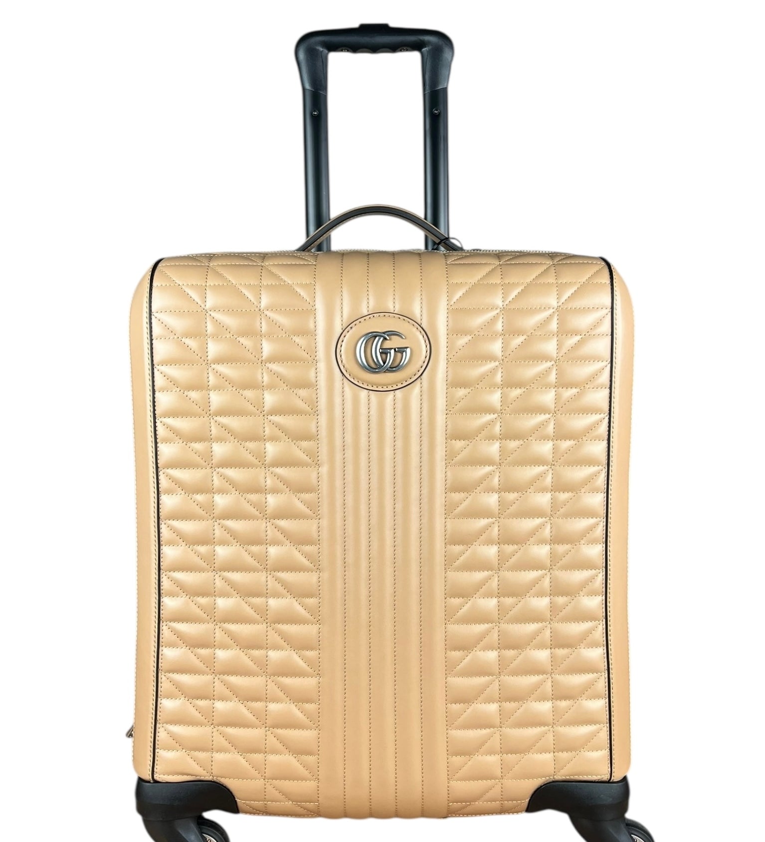 Gucci GG Beige Marmont Leather Carry-On Suitcase