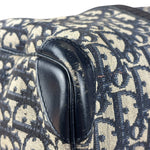 Christian Dior Vintage Navy Blue Trotter Boston Bag