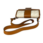 Fendi Brown/Cream Leather Jacquard FF Zucca Baguette