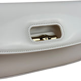 Gucci White Leather Bamboo Night Small Clutch/Pochette