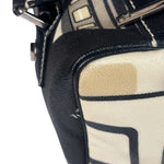 Chanel Cream Leather Coated Canvas Le Train Boston Bag 2006